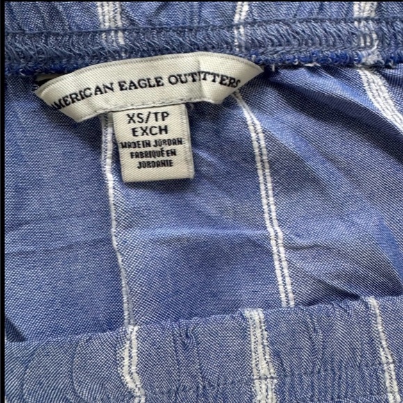 American Eagle Women’s Blue and White Stripe Mini Sundress With Pockets Size XS - Picture 4 of 7